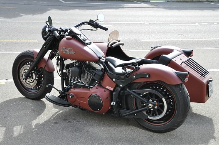 Harley Davidson 2013 Fat Boy Sidecar Die Details zum Bike